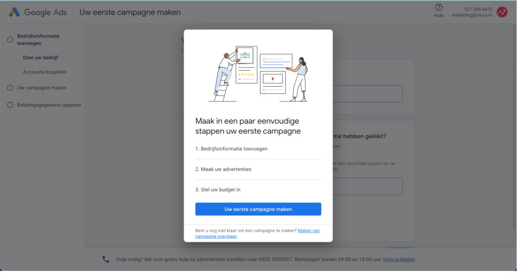 Google Ads betalingen instellen