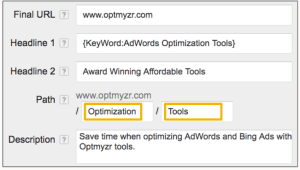 Expanded text ads - Google Adwords